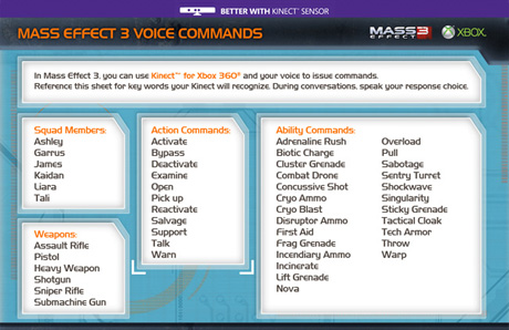Comandos de voz para Kinect