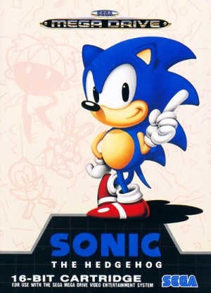 Portada del juego Sonic para Megadrive