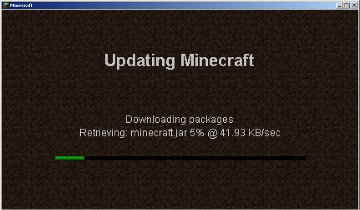 Actualizando Minecraft