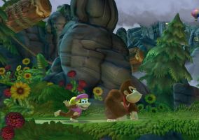 Dixie Kong en Donkey kong Country Tropical Freeze