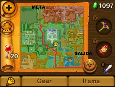 Mapa carrera A Link Between Worlds