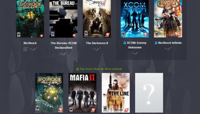 Humble Bundle 2K Games XCOM BioShock Spec Ops