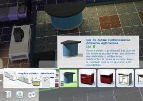 Encimeras redondas en Los Sims 4