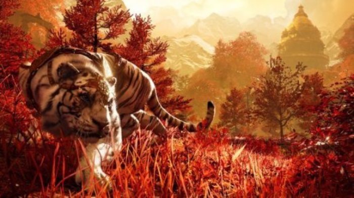 Imagen artística de un tigre del Himalaya