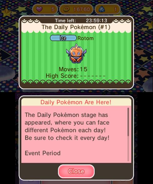 Rotom Pokémon Shuffle evento