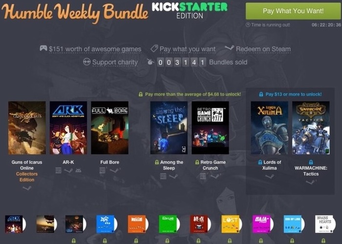 Humble Weekly Bundle Kickstarter Edition