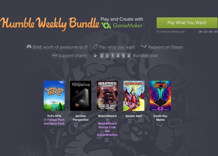 Humble Weekly Bundle GameMaker