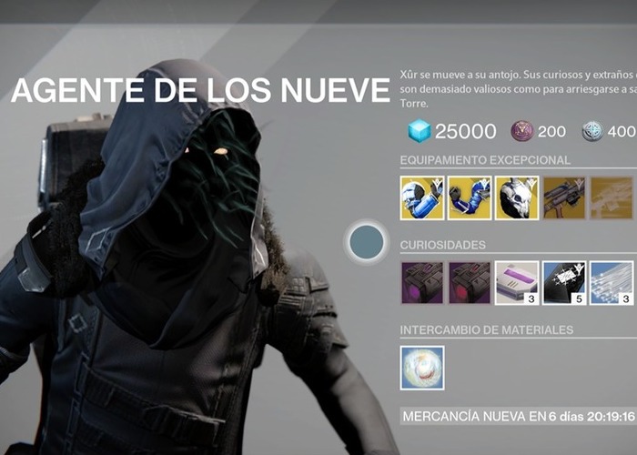 Destiny Xûr 16 octubre