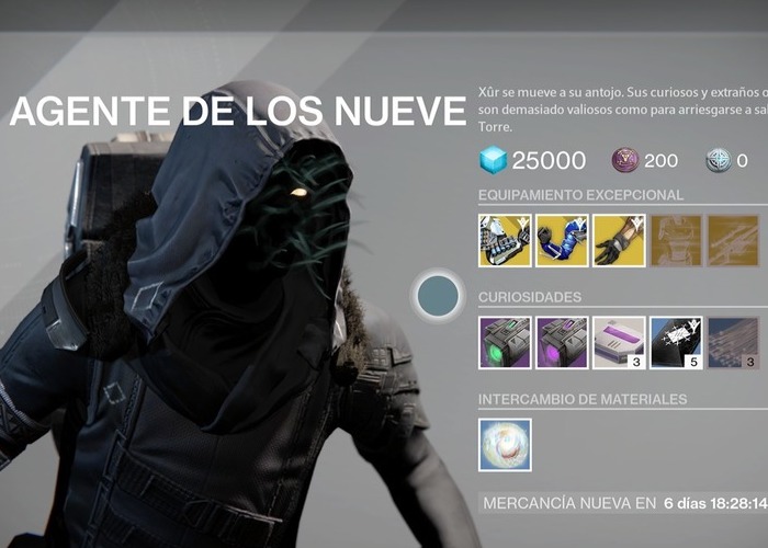 Destiny Xûr 20 noviembre